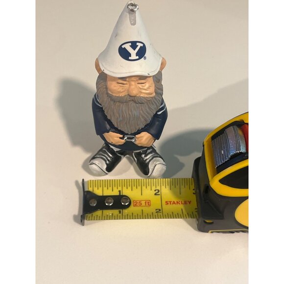 BYU-Themed Gnome Ornament With Cone Hat & Sneakers - Picture 8 of 9